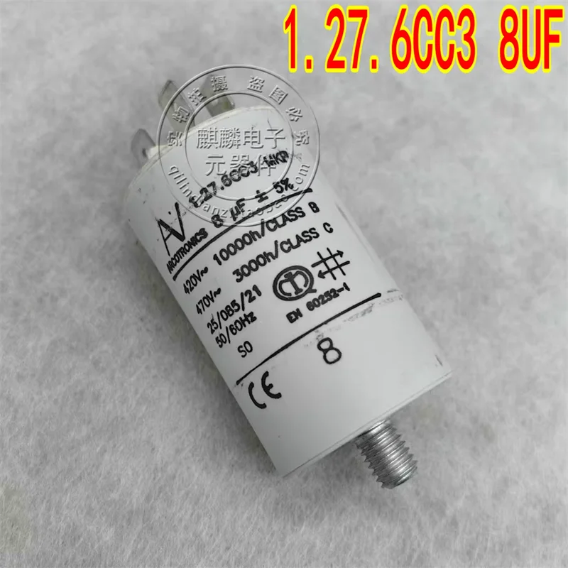 AV Arcotronics 1.27.6CC3 MKP 8UF 420V-470V imported AC starting capacitor