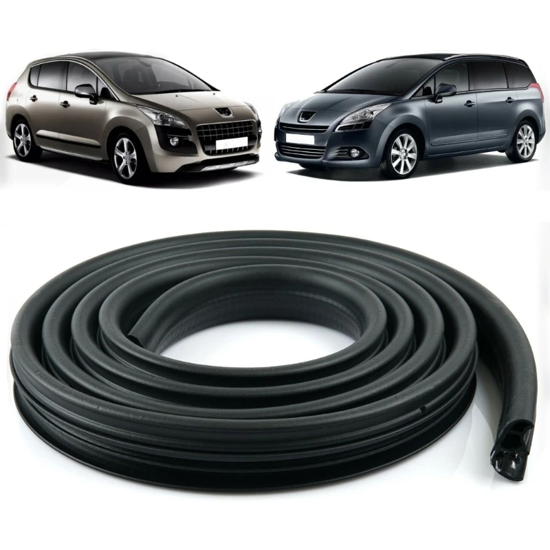 Auto Weather Stripping Car Door Rubber Seal Strip for 3008/5008 2008‑2016 Door Seal Door Trim Replace 9814855880 L9BC