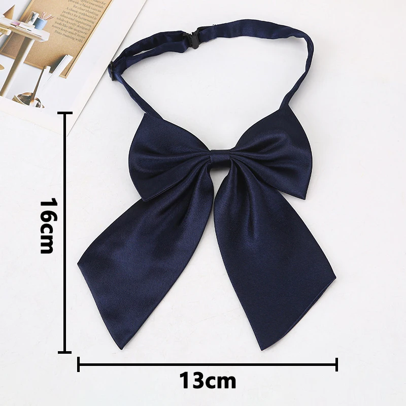 New Bow Ties For Women Men Solid Color Bowknot Neck Tie School Uniform Collar Butterfly Cravats Casual Party Banquet Neckwear