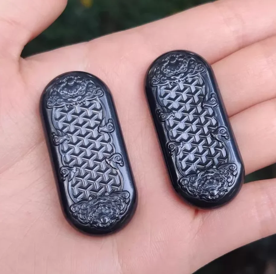 Used EDC Xuanjia coin double-sided carved zirconium alloy fidget slider Decompression toys