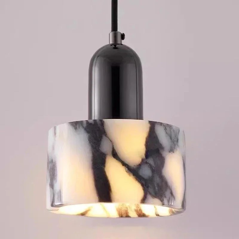 Postmodern Bedroom Bedside Restaurant Study Pendant Lamp Living Model Room Bar Counter Light Luxury Minimalist Small Chandelier