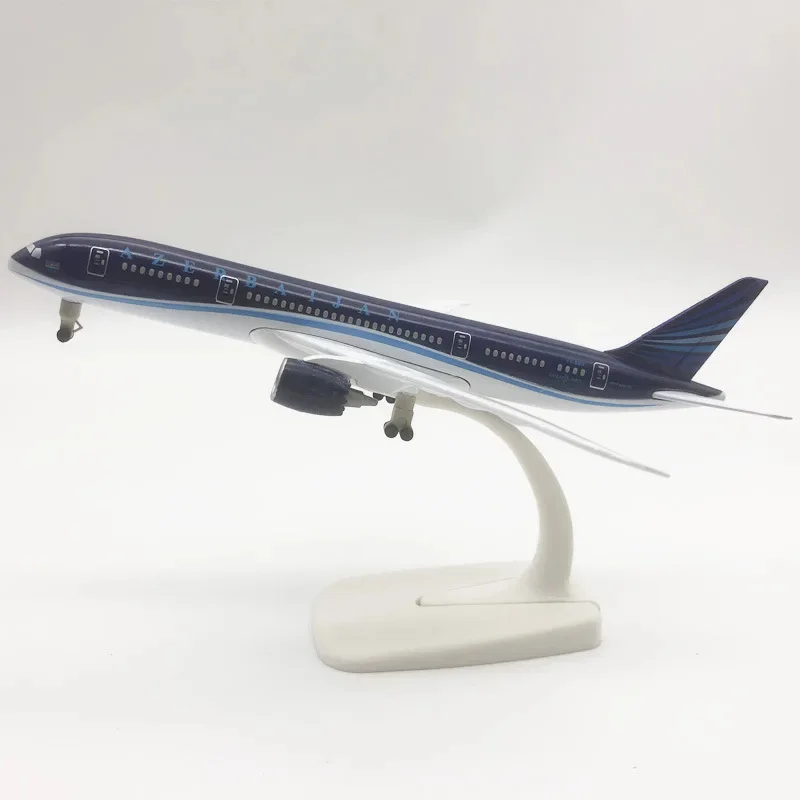 Airplane Model B787 20CM Asserbaijan Aircraft Alloy Simulation Passenger Airplanes Model Replica Decoration home