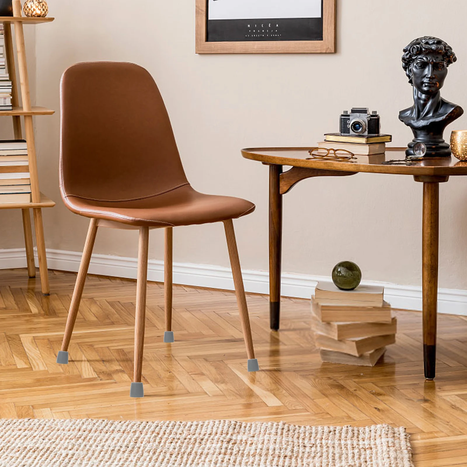 

20Pcs Chair Leg Protectors for Wood Floors Heavy Duty Rubber Glides Furniture Feet Stopper Covers for Indoor Outdoor Use No