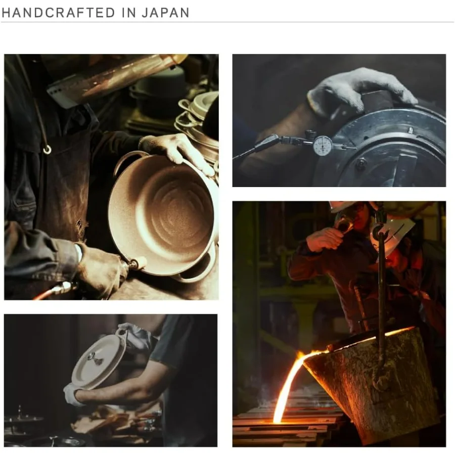 وعاء الفرن | وعاء من الحديد الزهر بالمينا غير السام | 26 سم ضحل (3.9 كيو تي) | آمنة للفرن | متوافق مع الحث | الفرن الهولندي | صنع في جا #4