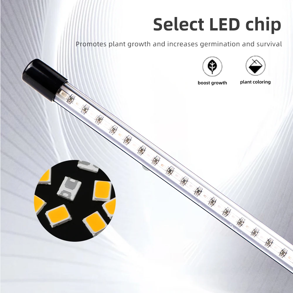 الطيف الكامل LED نمو النبات ضوء 3 ألوان USB النمو مصباح بوعاء النباتات زهرة البذور زراعة مصباح مع وظيفة التوقيت