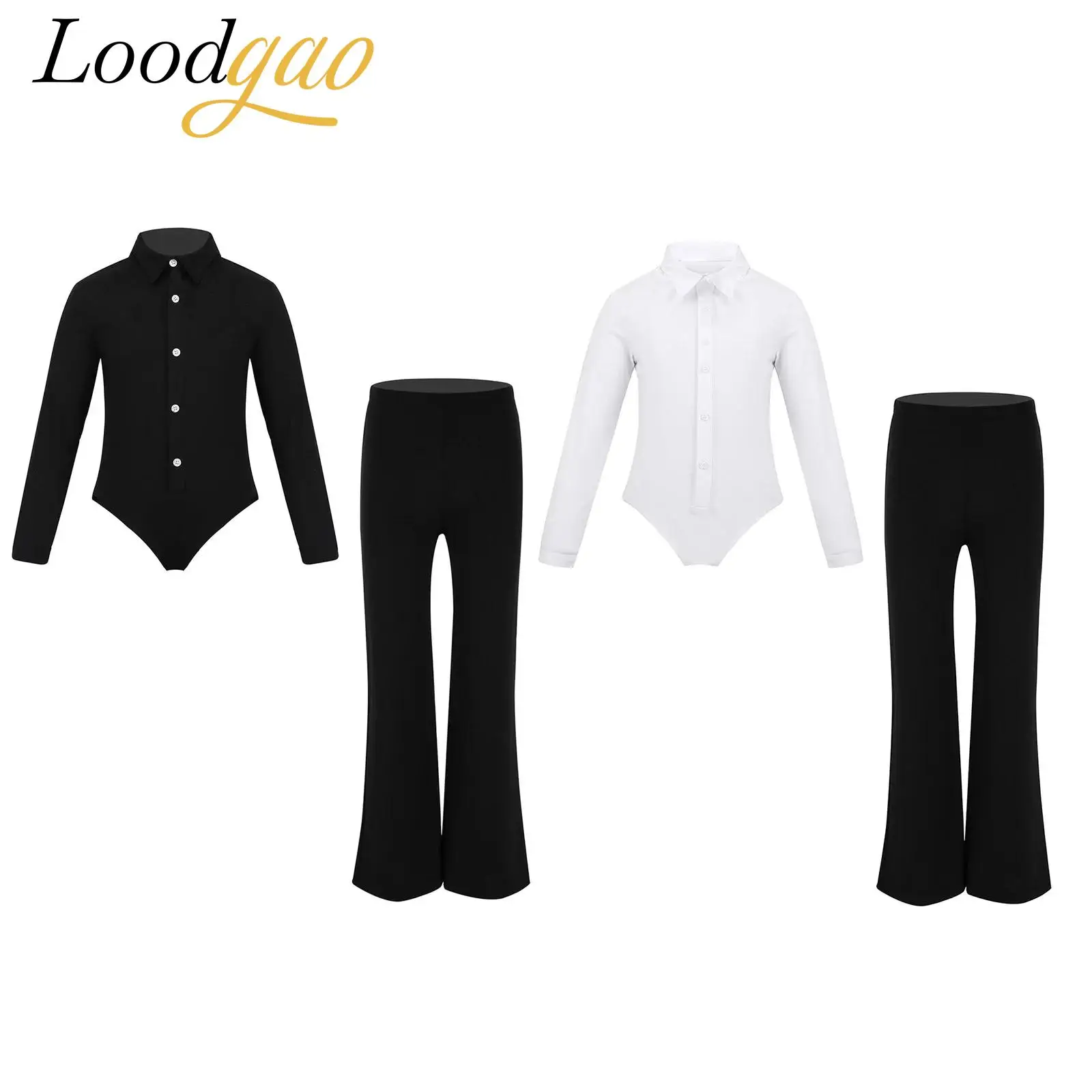 キッズボーイズラテンダンスシャツ紳士レオタード子供のボディスーツピアノパフォーマンスレオタード男の子用ロンパースジャンプスーツパンツセット