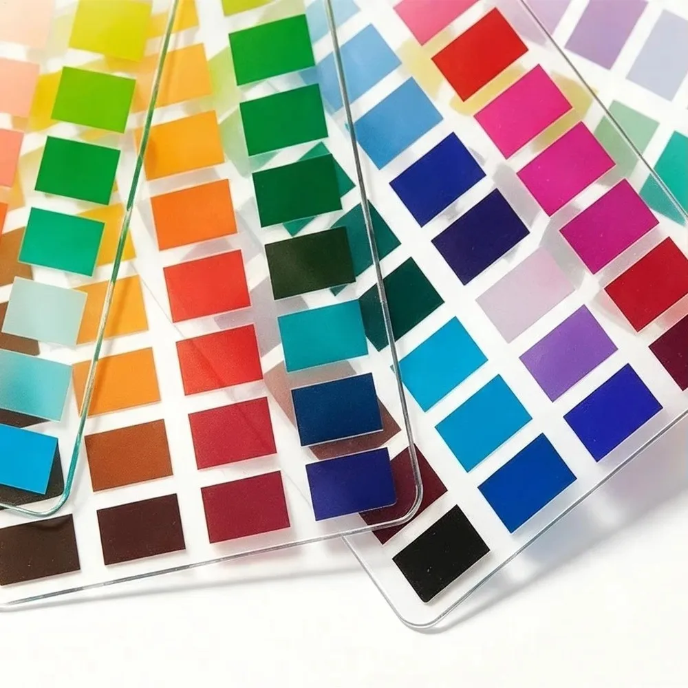 Acrylic Color Analysis Palette Cards 4-Season Color with Ball Chain Color Selection Cards Color Quick Reference Cards