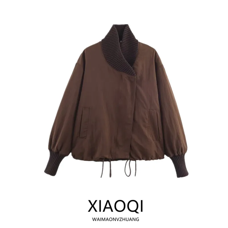 

Свободное длинное пальто Sve Jaet, женское модное дизайнерское осеннее новое поступление, пальто с высоким воротником, европейское Sle 00% другой материал