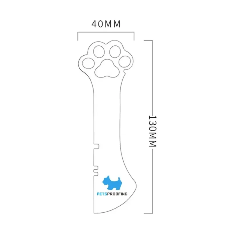 Petsproofing New Design Cute Paw Multifunctional Safe Silicone Pet Dog Cat Food Spoon Can Opener