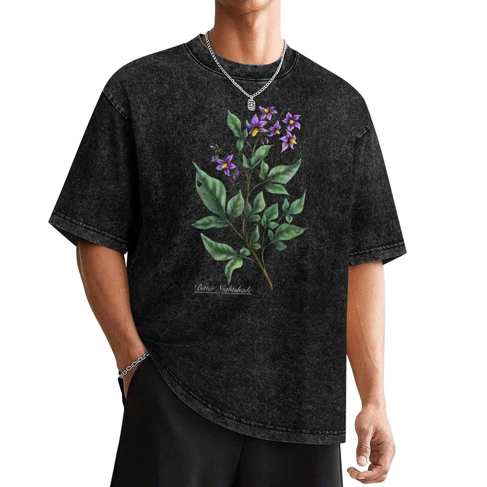 Bitter nightshade. Magical herbs T-Shirt quick-drying shirts graphic tees graphic tee shirt mens t shirts pack