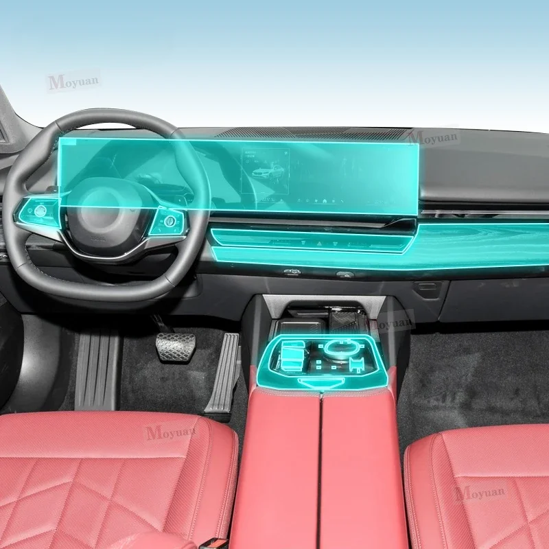 

Для BMW G60 l5 серии 5 2024, автомобильная панель коробки передач, навигационный экран, автомобильный интерьер, защитная пленка из ТПУ, наклейка против царапин
