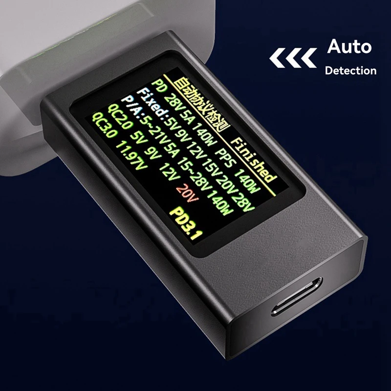 KWS-X1 Power Meter Type-C Tester Multifungsi Tampilan Digital Tegangan DC Ammeter Power Meter untuk Alat Listrik