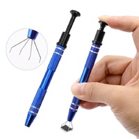 Electronic Component Grabber Four Claw IC BGA chip gripper Extractor Screw Picker Pick Up pen Electronic Repair Hand tool