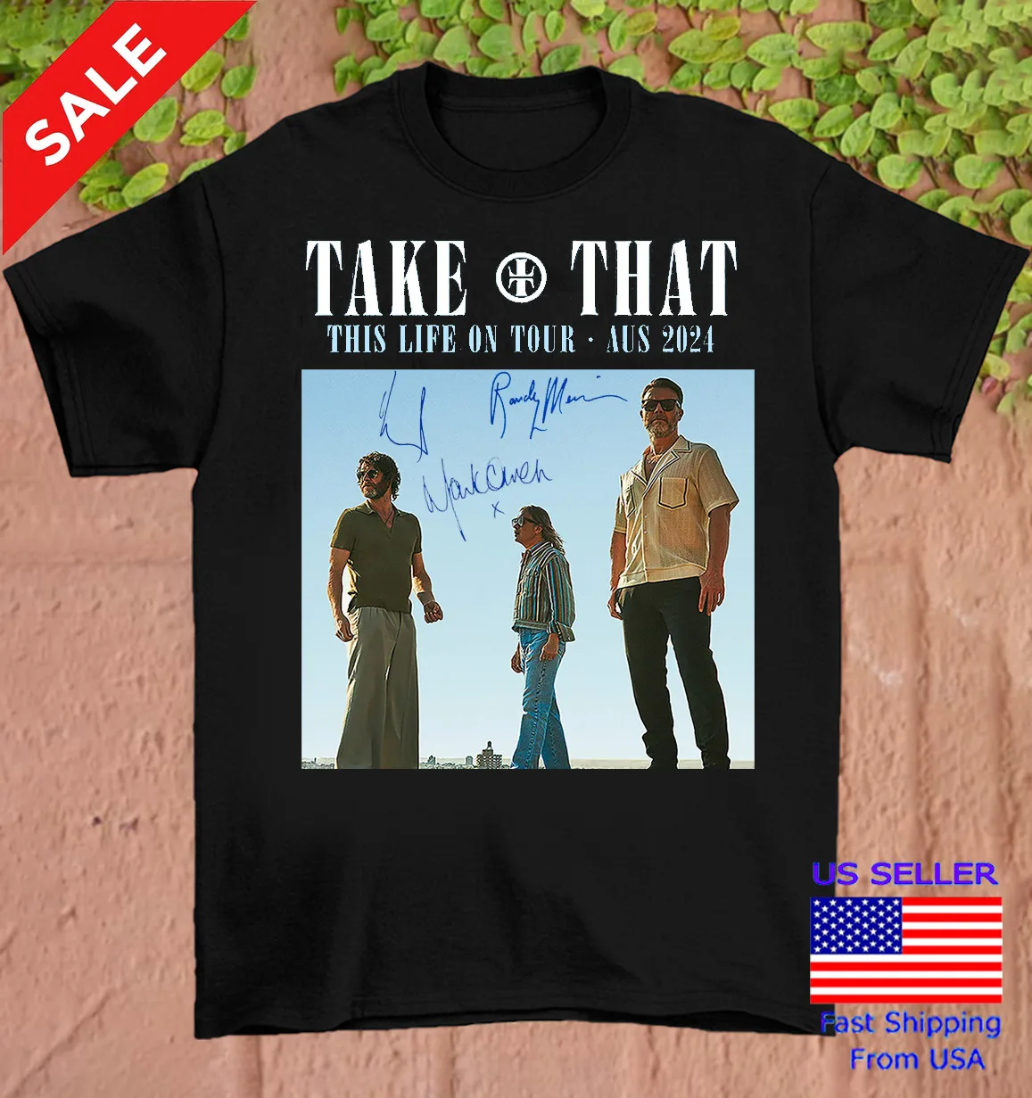 Take That band This Life On Tour 2024 Signed Unisex T-Shirt All Size S-5XL PR053