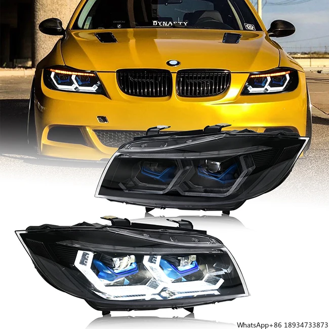 

M4 Style LED Headlamp for 2005-2012 BMW E90 328i 335i 328xi 335d 335xi 4dr Sedan Dynamic Animation Headlights