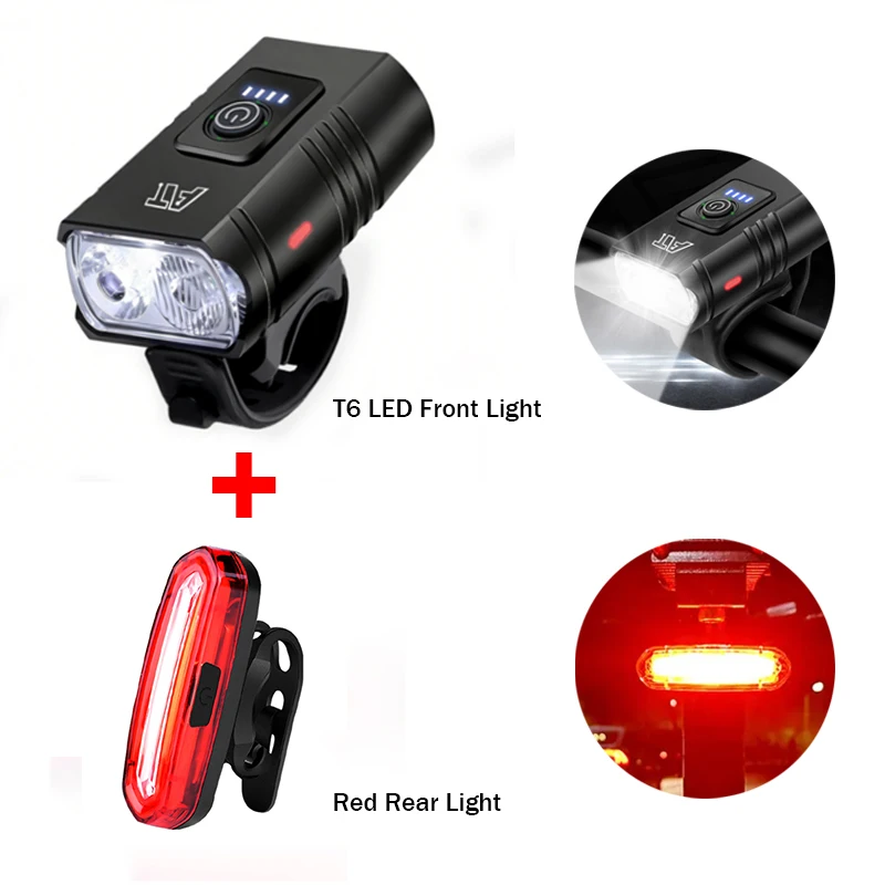 LED Fietskoplamp Type-C Oplaadbare Fietskoplamp MTB Racefiets Koplamp Eenvoudig te installeren Fietsaccessoires
