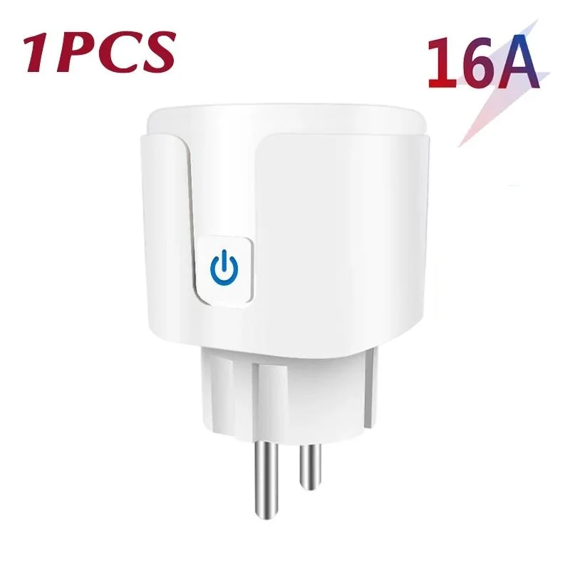 Tuya WiFi Smart Plug 16A/20A EU Smart Socket met Power Monitoring Timing Functie Smart Life APP Spraakbesturing via Alexa Google - afbeelding 1