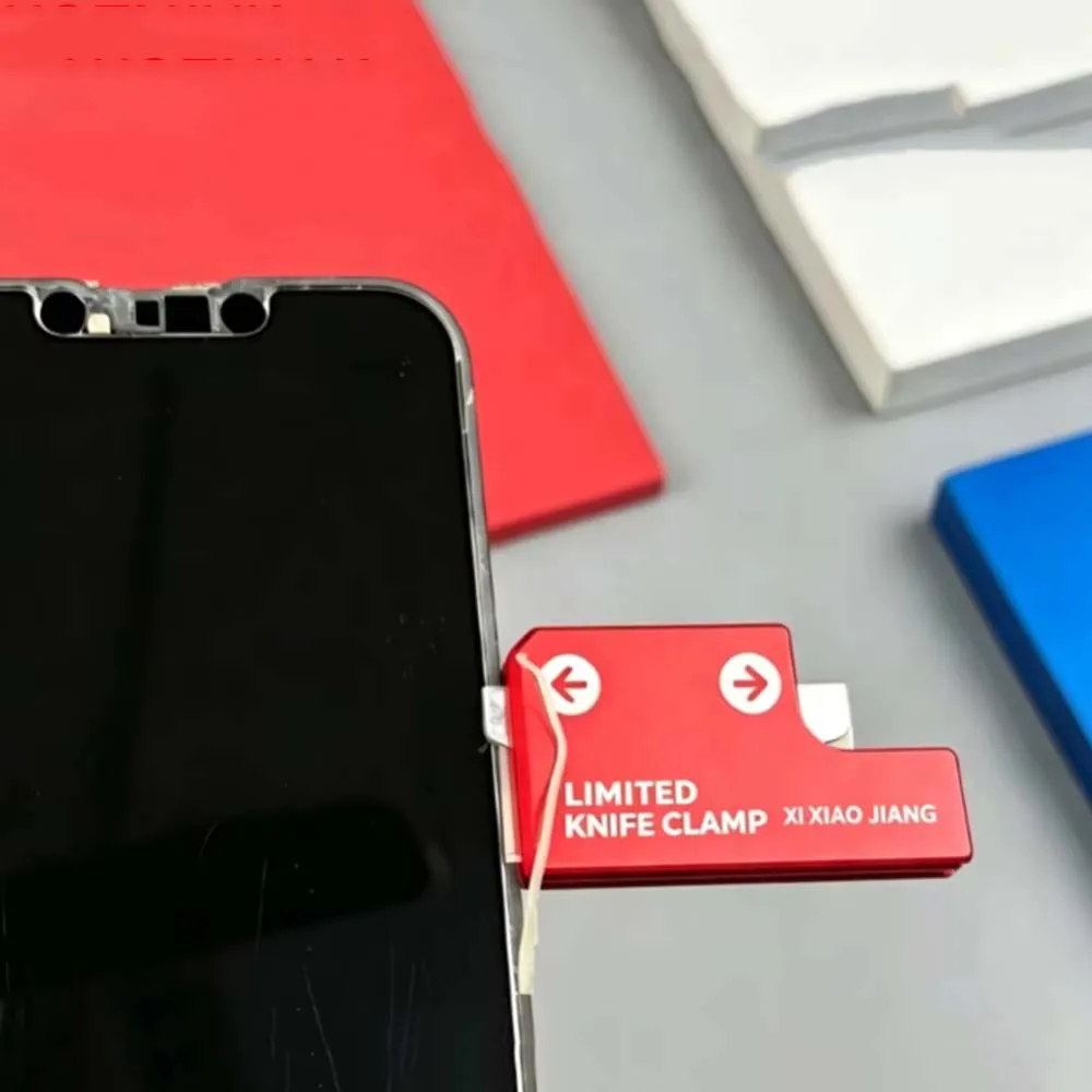 Universal Mobile Phone Screen Holder Limit Knife Holder Frame Glue Cleaning Tool Holder Scratch-resistant Screen Glue Removal