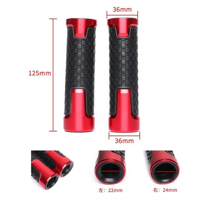 Fit For HONDA MSX125 GROM MSX 125 Grom  Motorcycle 7/8'' 22mm Handlebar Grip End Handle Bar Grips VMAX 1200 1700