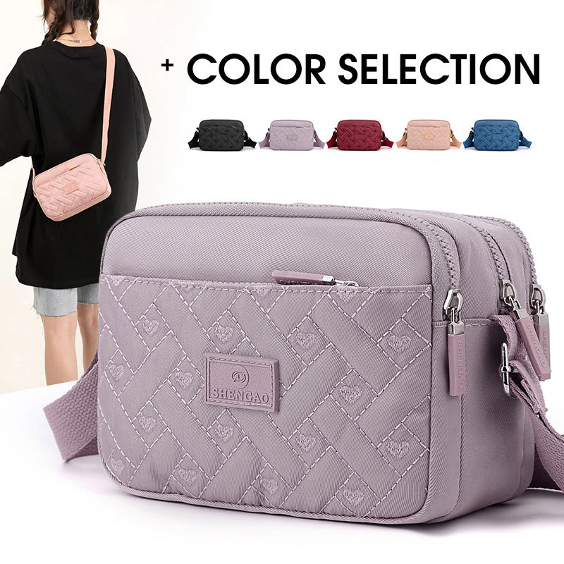 

Small Girls Shoulder Messenger Bag for Women 2023 Nylon Multi-Purpose Purse Crossbody Tote Handbag Bolsos Mujer De Marca