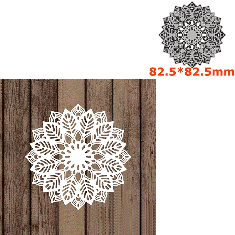 Flower Mandala Metal Cutting Dies DIY Scrapbooking Crafting Knife Mould Blade Punch Stencils Mold 2022 Hot Sale