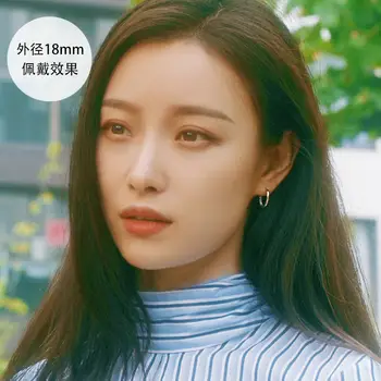 10 best sales Boucles d'oreilles créoles en argent sterling - №1