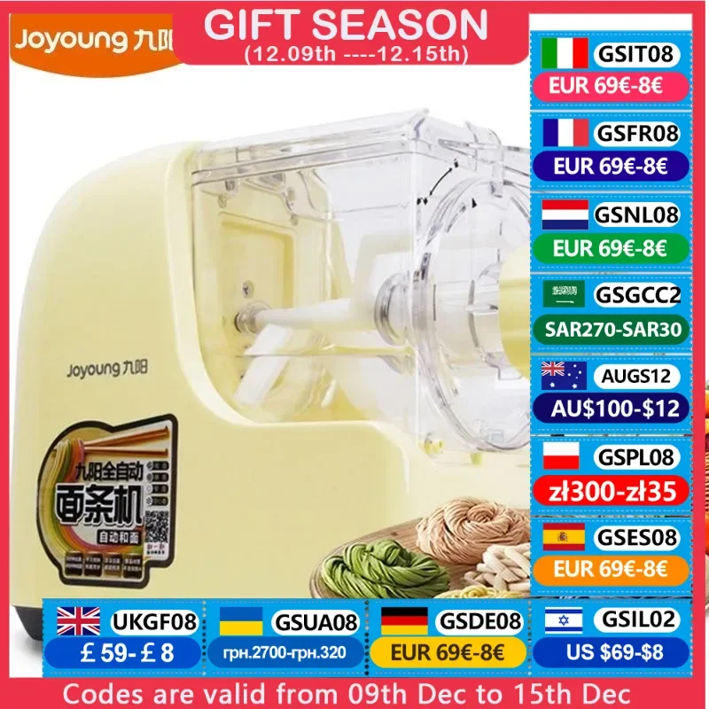 Joyoung Electric Noodles Pasta Maker Automatic Dough Kneading Vegetables Noodles Machine For Home Kitchen 220V