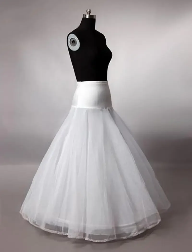 

White A-line Petticoat Bridal Gown Wedding Dress Crinoline Full Slip Underskirt for Bride 2024