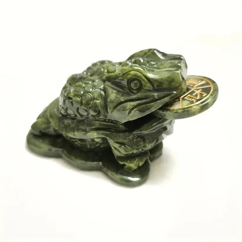 Natural Material Money Toad Lucky Feng Shui Home Decoration Handmade Carving Art Tea Pet Ornament Ideal Choice for Festival Gift