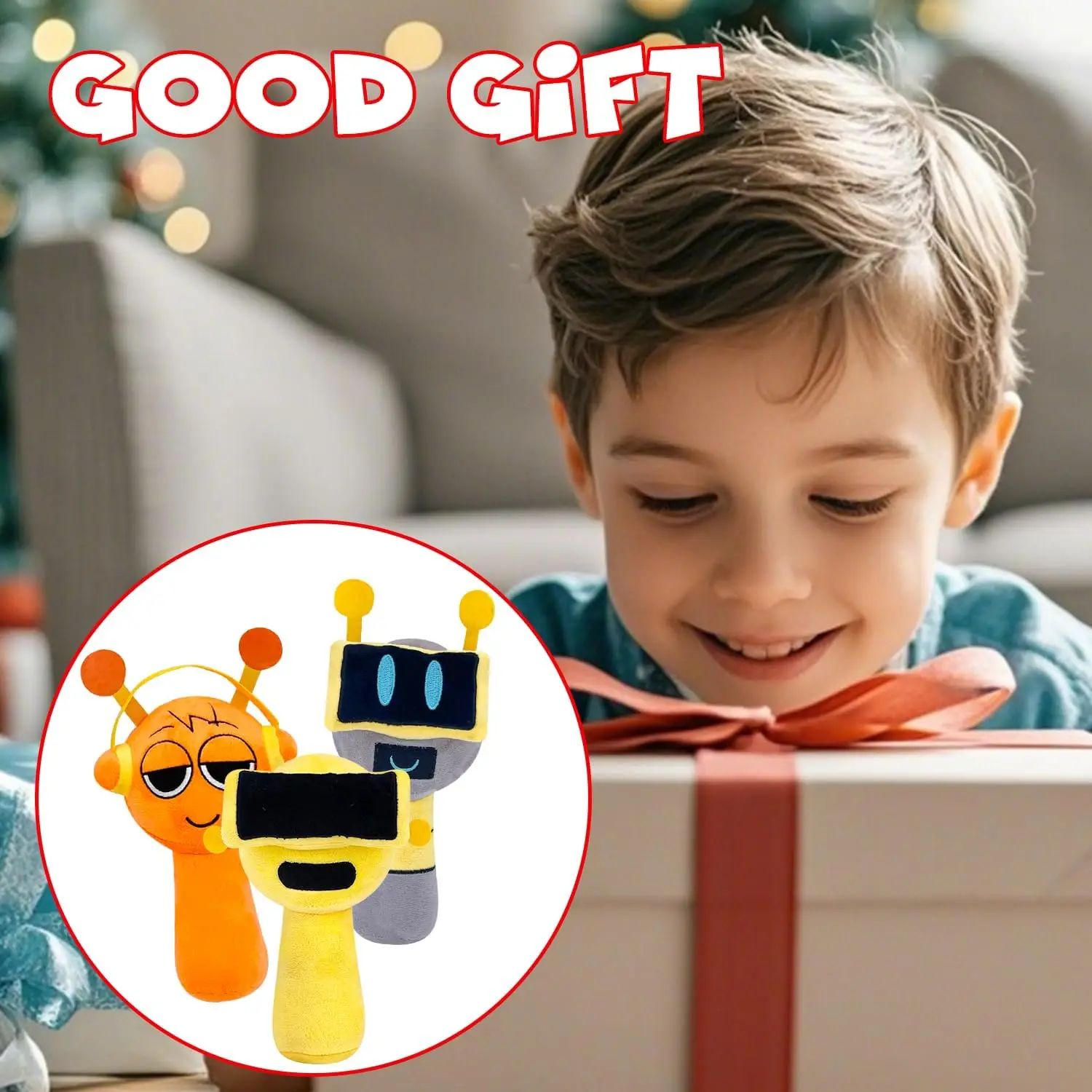 Sprunki ألعاب من القطيفة لعبة الرعب Sprunki peluches Toys جديد Sprunki Mr Fun الكمبيوتر Incredibox وسادة محشوة زينة عيد الميلاد