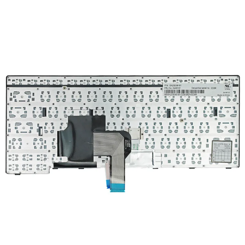 Para Lenovo ThinkPad E450 E450Ckeyboard E455 E460 E465 W450 E460C Notebook Inglês teclado 04X6181 US teclado