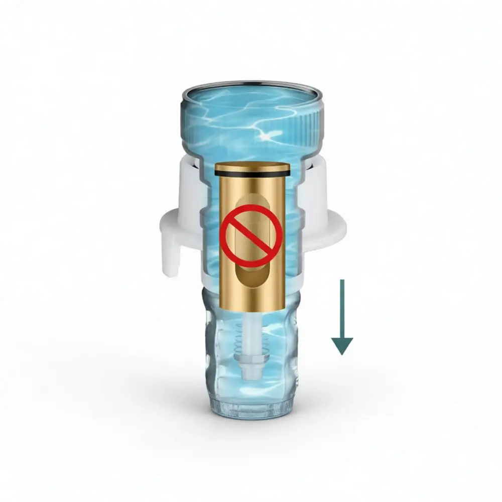 Universal Brass Connector Automatic Stop Water Valve Anti Shedding Snap Fitting For Washing Machine Inlet Hose Attachment