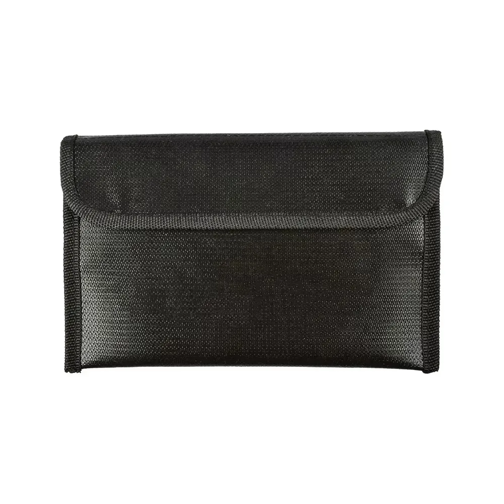 

Zipper Closure Fireproof Document Bag Portable with Sticky Strip Cash Safe Storage Pouch Multi-Functional Waterproof