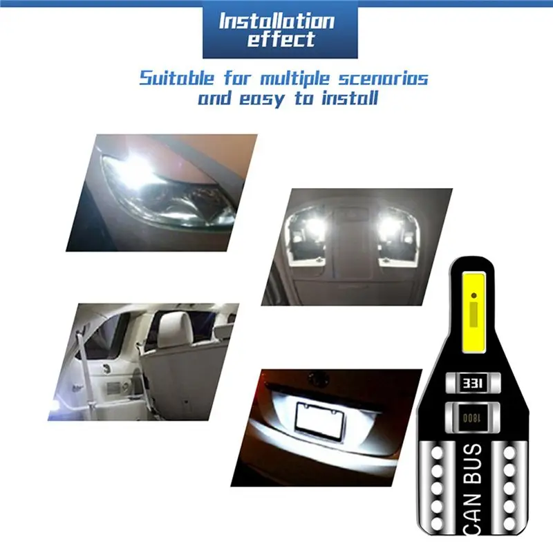 40Pcs T10 W5W LED Car Interior Bulb Light For Toyota Avensis Rav4 Opel Astra Mokka Ford Focus 2 3 Fiesta 12V-A08Q