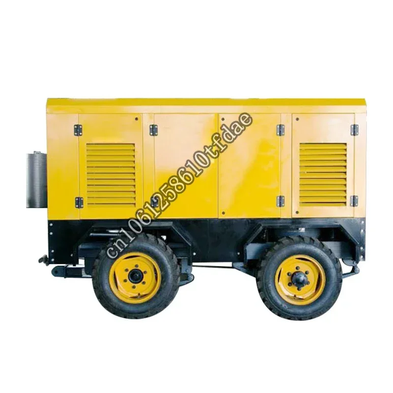 Factory Direct Supply 423 Cfm 12 Bar Low Noise Driven  Engine Mobile Screw Air Compressor For Mining