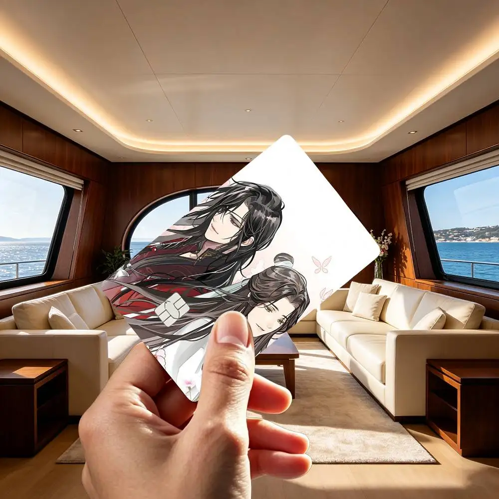 Novel Heaven Officials Blessing Credit Card HD Stickers Game Card Decal Small Chip Waterproof Sticker Gift