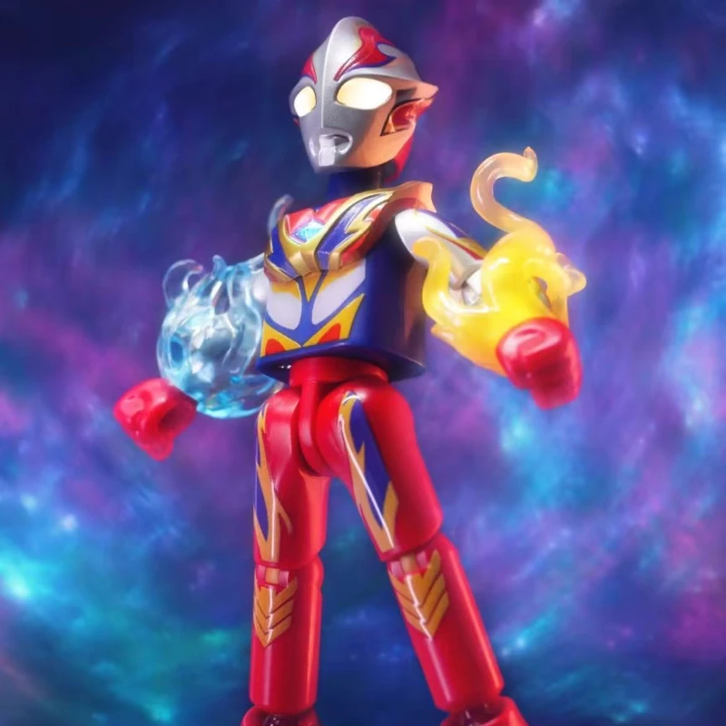 Blokees بنة رجل مشرقة الطبعة الفصل 8 Mebius فينيكس الشجعان الترامان ليو أسترا المنقولة نموذج الربط لعبة هدية #4