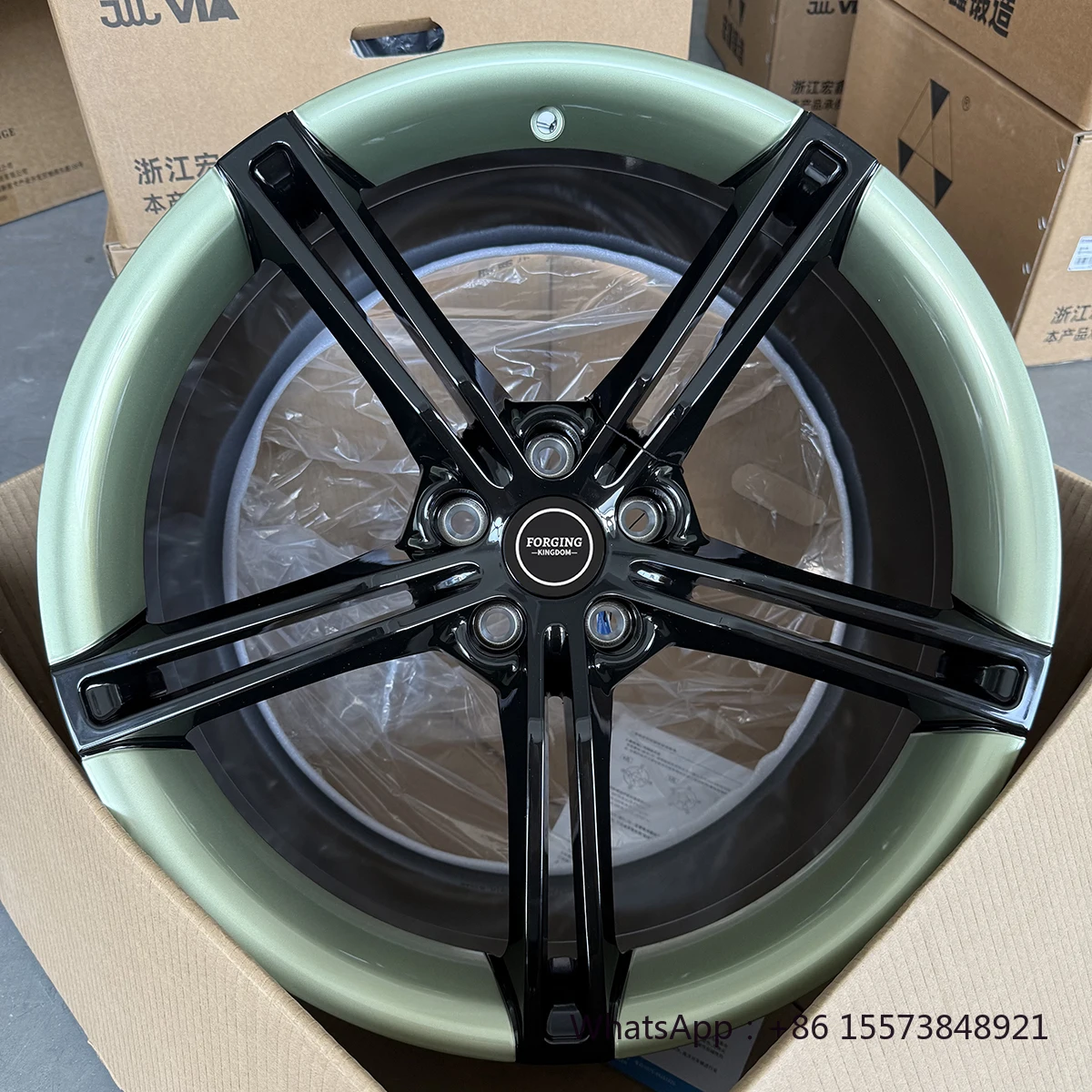 

Olive Green Forged Aluminium Alloy Wheel Hub 17-26 5*112/114.3/120 100mm 30mm New Passenger Car Wheels Custom Color Wholesale