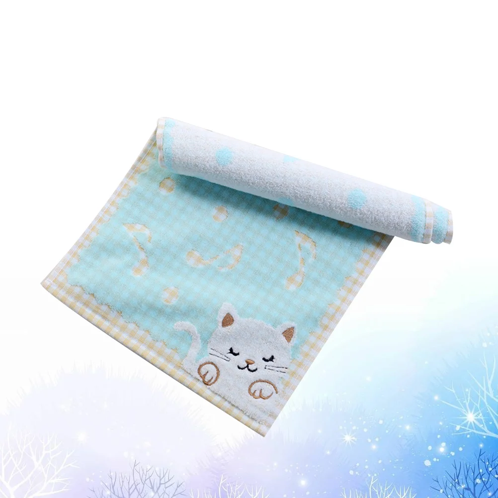 

Хлопковая мочалка, детские полотенца для лица, красный котенок, мультфильм, 19X10 дюймов, мягкие, натуральные для ванной комнаты, кухни, тренажерного зала, спа, уборки дома