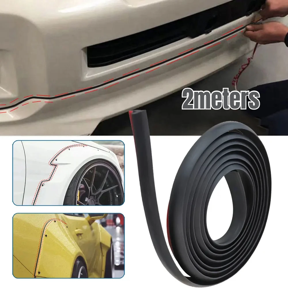 

Car Door Rubber Sealing Strip 2m Black Universal Slanted T-Type Automobile Seal Rubber Weatherstrip Trim Accessory Car Product