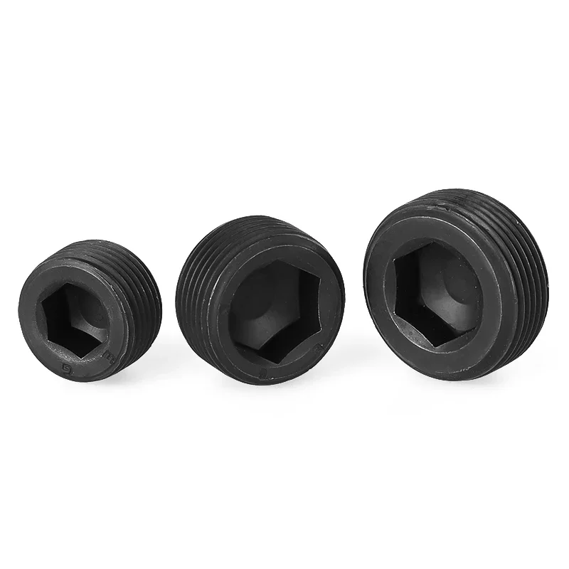 Grade 12.9 Hex Socket Set Screws M10 M12M14M16M18 M20 M22 M24 M26 M27 M28 M30 M33 Carbon Steel Pipe Oil Plug Headless Grub Screw