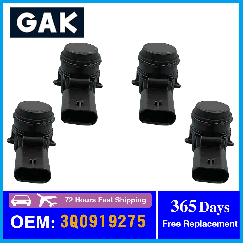 GAK Brand 4pcs/lot New PDC Parking Sensor For Volkswagen Skoda Audi 3Q0919275A 3Q0919275 0263013745