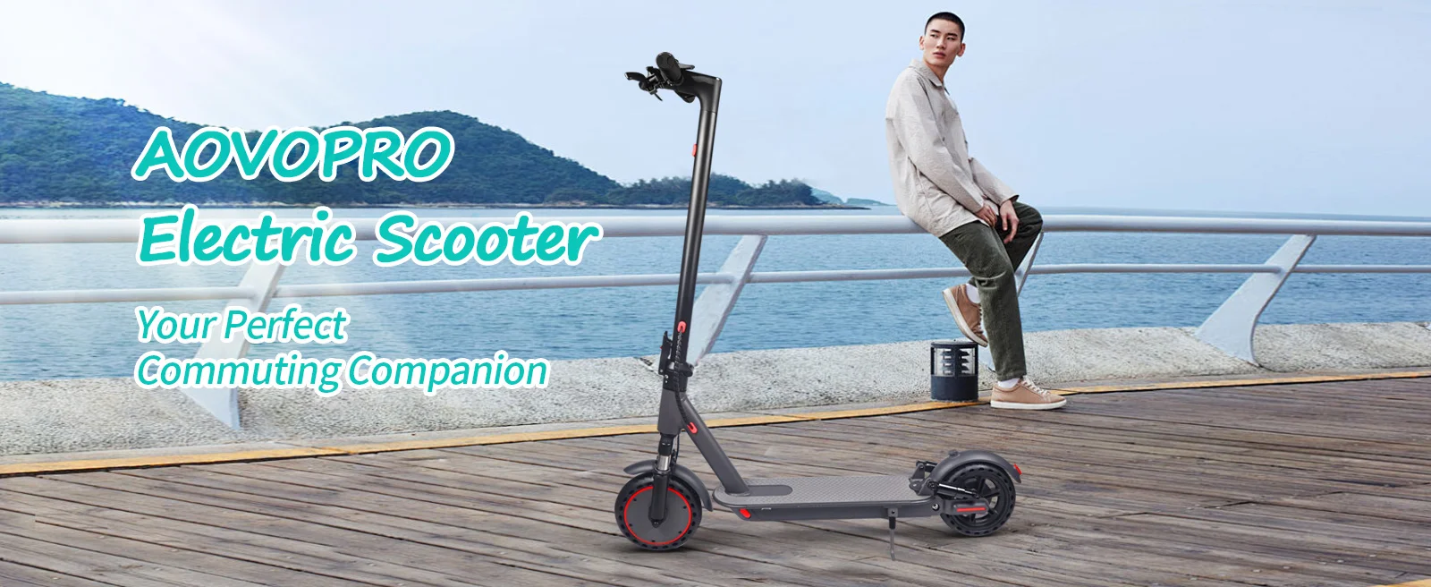 AOVOPRO HP07 Intelligenter Elektroroller 36V 10,5Ah 35KM Reichweite 8,5 Zoll Stoßdämpfung Blinker Doppelte Scheibenbremsen App-Steuerung E-Scooter – Detail 5