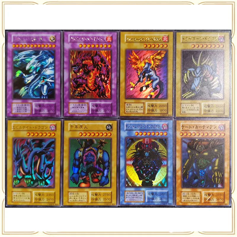 Anime Yu-Gi-Oh DIY ACG Hologram Flash Card Game Boy Toy CANAAN Victory Dragon Game Collectible Card Christmas Birthday Gift