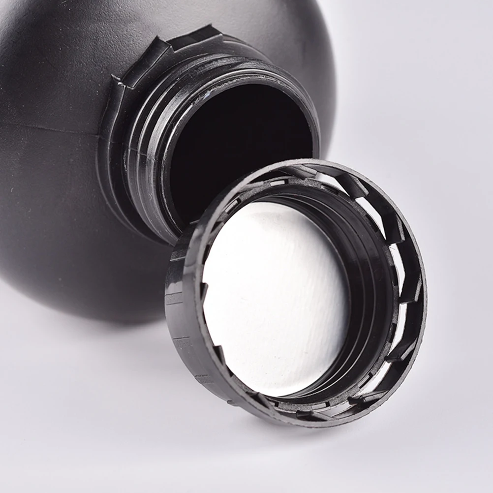 

6Pcs Hdpe Engineering Bottles Durable Lightweight Acidproof Alkaliproof Lucifuge Performance Black Holders Bottles