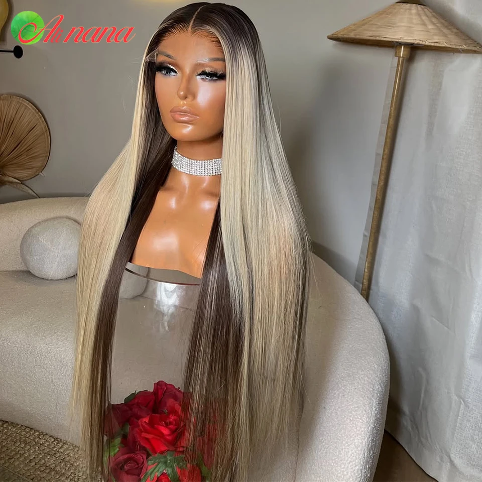 Выделите пепельно-русый цвет, прямой 13x6, кружевной фронтальный парик, предварительно выщипанный Remy 12A, обновленный парик из натуральных волос на кружевной застежке для женщин Выделите пепельно-русый цвет, прямой 13x6, кружевной фронтальный парик, предварительно выщипанный Remy 12A, обновленный парик из натуральных волос на кружевной застежке для женщин