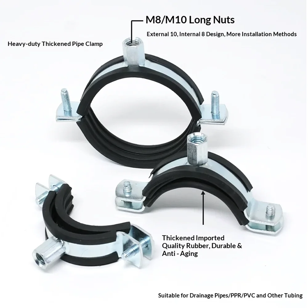 

Heavy metal pipe clamp thickened pipe clamp PVC drainage pipe clamp galvanized hanging code clamp PPR hanging clamp pipe clamp