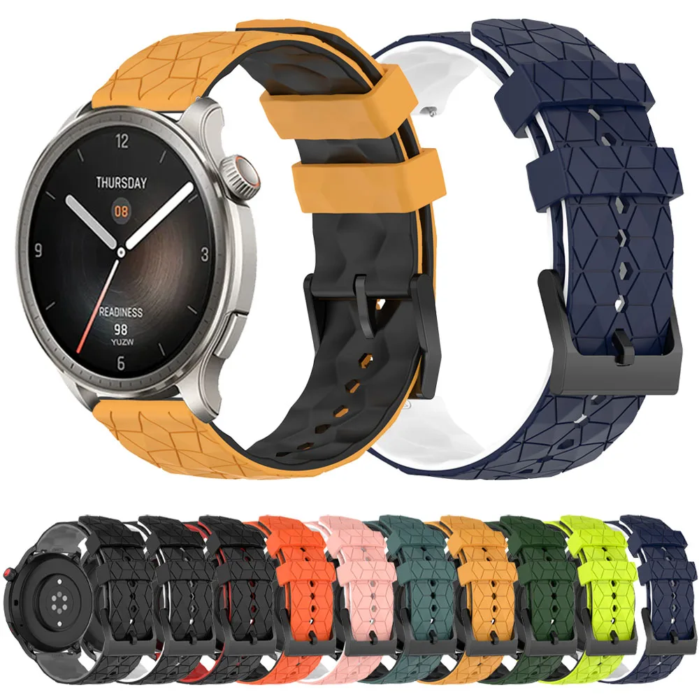 

Silicone 20 22mm Straps For Huami Amazfit BIP 5 GTR 4/GTR3 Pro 47 42mm Band For Xiaomi Mi Watch S2 S1 Pro Bracelet Soft Bracelet