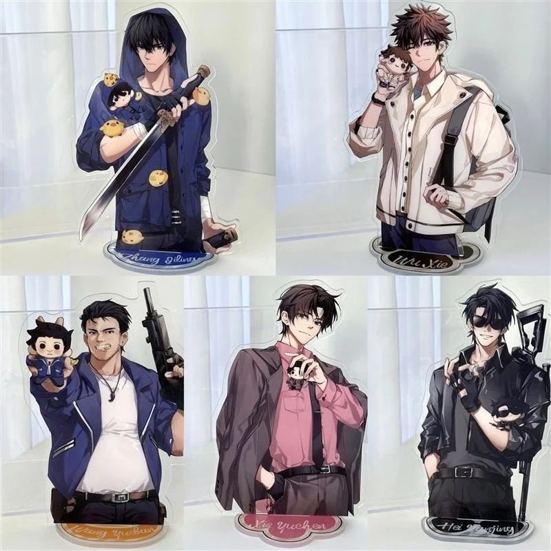 Daomu Biji Grave Robbers Chronicles Acrylic Stand Figure Wu Xie Zhang Qiling Cute Doll Desktop Decor Anime Fans Gift Keychain