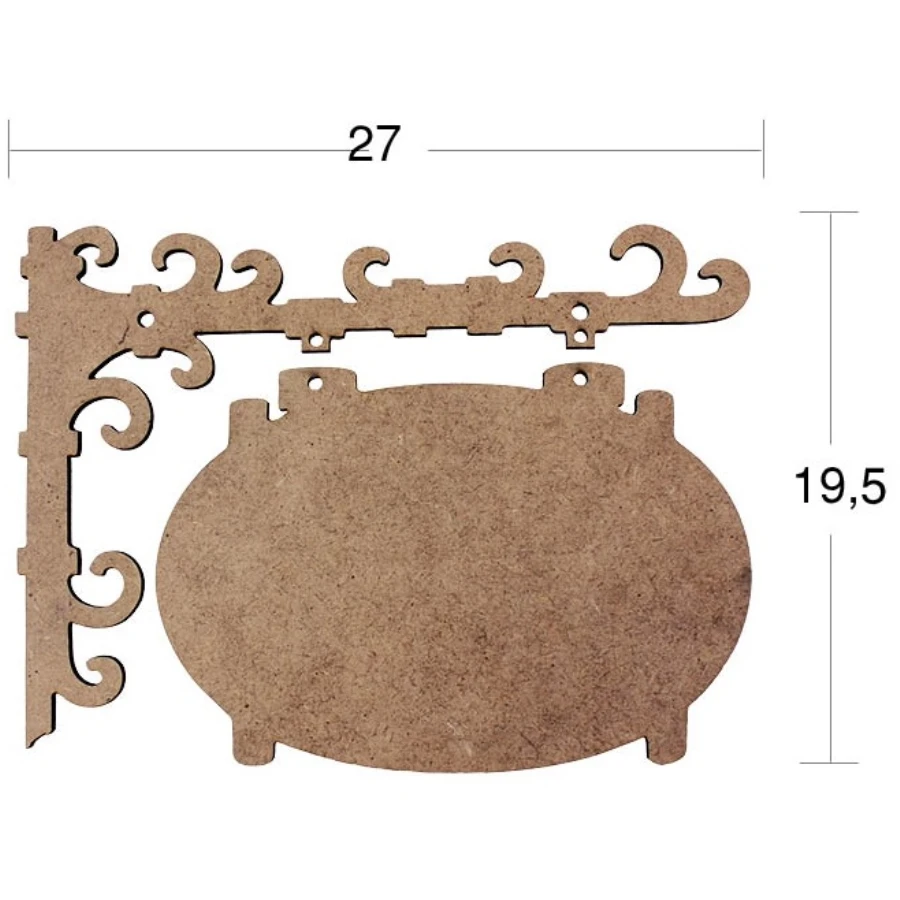 L234 Oval Sign Board, Hobby Wood Painting Mdf Board